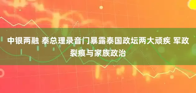 中银两融 泰总理录音门暴露泰国政坛两大顽疾 军政裂痕与家族政治