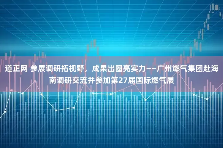 道正网 参展调研拓视野，成果出圈亮实力——广州燃气集团赴海南调研交流并参加第27届国际燃气展